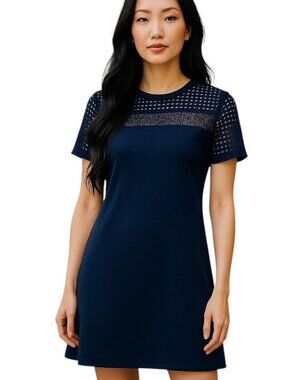 Michael Michael Kors Women's Short Sleeve Athletic Dress Mesh Size L